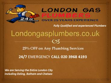 Need a Reliable Plumber In Ealing
