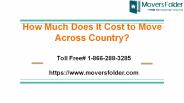 How Much Does it Cost to Move Across Country