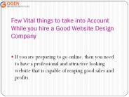 Hire a Good Website Design Company