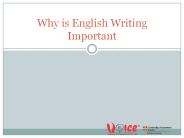 Why Is English Writing Important