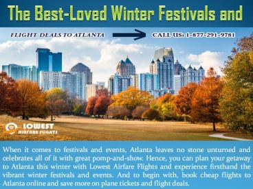 The Best-Loved Winter Festivals and Events of Atlanta