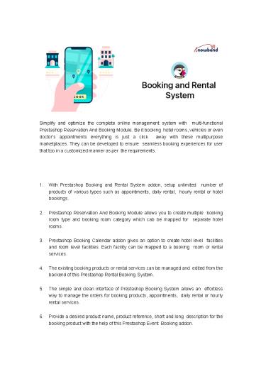 Prestashop Booking and Rental System | Knowband