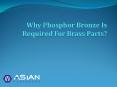 Why Phosphor Bronze Is Required For Brass Parts? PowerPoint PPT Presentation