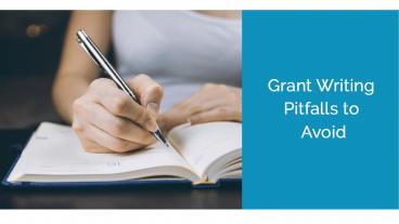 Grant Writing Pitfalls to Avoid