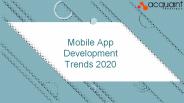 Future Mobile App Development Trends 2020