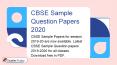 CBSE Sample Question Papers 2020 Free PDF for all classes PowerPoint PPT Presentation