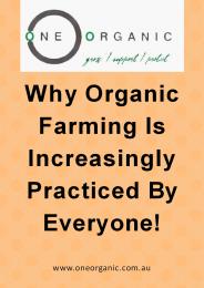 What are the major principles of organic farming?
