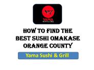 Best Omakase Orange County