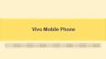 Vivo Mobile Phone PowerPoint PPT Presentation