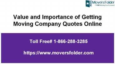 The Importance of Obtaining Moving Company Quotes Online