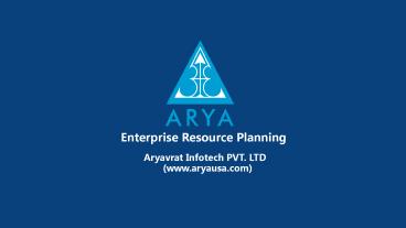 Enterprise Resources Planning