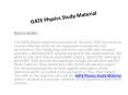 GATE Physics Study Material PowerPoint PPT Presentation