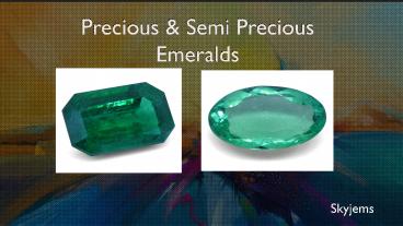 Top Quality Emerald for Sale