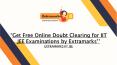Get Free Online Doubt Clearing for IIT JEE Examinations by Extramarks PowerPoint PPT Presentation