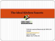 The Ideal Kitchen Faucets