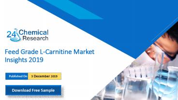 Feed Grade L-Carnitine Market Insights 2019
