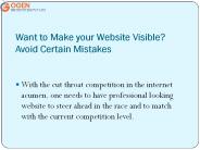 Want to Make your Website Visible? Avoid Certain Mistakes