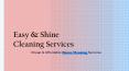 Easy & Shine Cleaning Services PowerPoint PPT Presentation