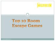 Top 10 Room Escape Games