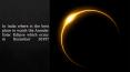 In India where is the best place to watch the Annular Solar Eclipse which occur in December 2019? (1) PowerPoint PPT Presentation