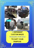 6 Different Custom Made Trailers for Sale to Suit Your Purpose