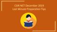 CSIR NET December 2019 Last Minute Preparation Tips PowerPoint PPT Presentation