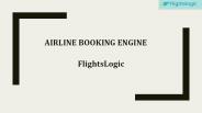 Airline Booking Engine