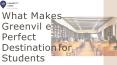 What makes Greenville Perfect Destination for Students PowerPoint PPT Presentation