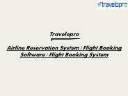 Flight Booking Software