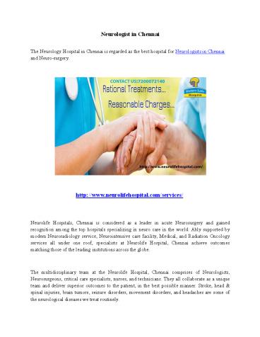 Neurologist in Chennai