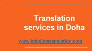 Translation services in Doha