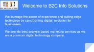 Digital Marketing Company - B2C Info Solutions