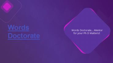 Words doctorate