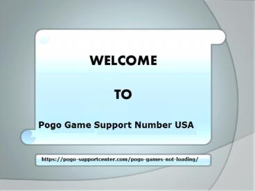 POGO GAME NOT LOADING