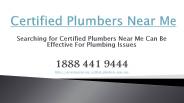 Certified Plumbers Near Me