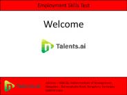 Employment Skills Test