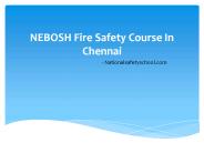Safety Officer Training In Chennai
