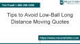 How to Avoid Broker’s Low-Ball Long Distance Moving Quotes PowerPoint PPT Presentation