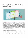 Creating Configurable Calendar Views in Dynamics 365 PowerPoint PPT Presentation