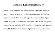 Medical Equipment Dealer in Lucknow