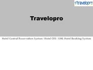 Hotel Central Reservation System