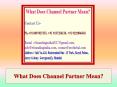 What Does Channel Partner Mean PowerPoint PPT Presentation