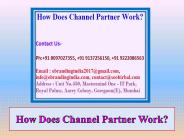How Does Channel Partner Work?