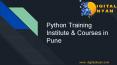 Join Complete Python Course | Affordable Fees|Digital Dnyan Academy PowerPoint PPT Presentation
