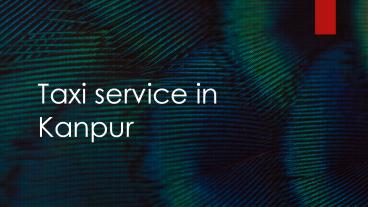 Taxi service in Kanpur