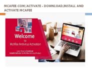 Mcafee.comactivate   download,install and activate mcafee
