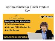 norton.com/setup | Enter Product Key