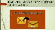 EML to MSG Conversion tool