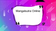 Mangalsutra Online