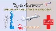 Lifeline Air Ambulance in Bagdogra Known to Shift Timely